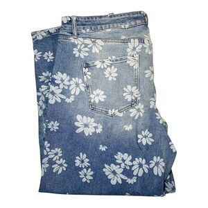 Chic Soul Passing Notes Jeans, Floral Mix